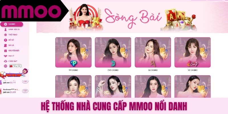 Hệ thống nhà cung cấp MMOO nổi danh
