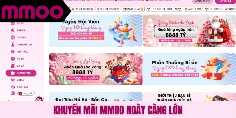 Khuyến mãi MMOO ngày càng lớn